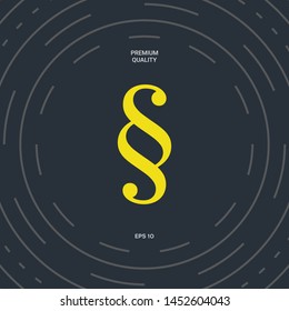 Paragraph icon symbol. Graphic elements for your design
