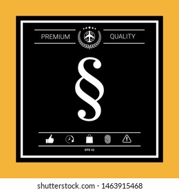 Paragraph icon symbol. Graphic elements for your design