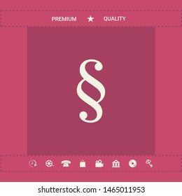 Paragraph icon symbol. Graphic elements for your design