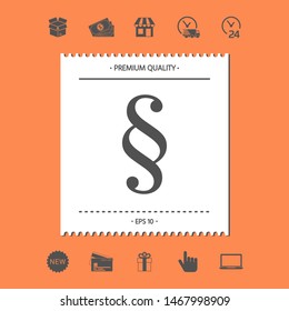 Paragraph icon symbol. Graphic elements for your design