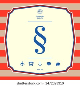 Paragraph icon symbol. Graphic elements for your design