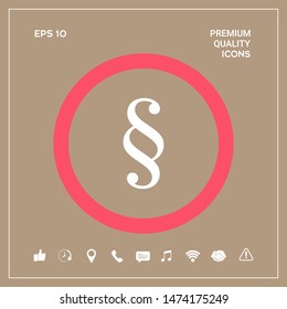 Paragraph icon symbol. Graphic elements for your design