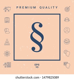 Paragraph icon symbol. Graphic elements for your design