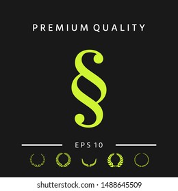 Paragraph icon symbol. Graphic elements for your design
