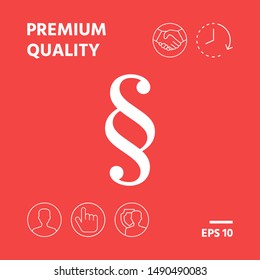 Paragraph icon symbol. Graphic elements for your design