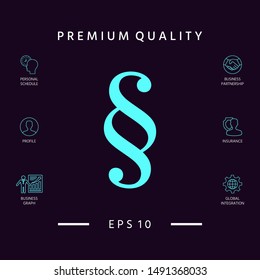 Paragraph icon symbol. Graphic elements for your design