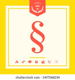 Paragraph icon symbol. Graphic elements for your design
