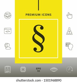 Paragraph icon symbol. Graphic elements for your design