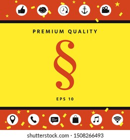 Paragraph icon symbol. Graphic elements for your design