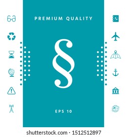Paragraph icon symbol. Graphic elements for your design