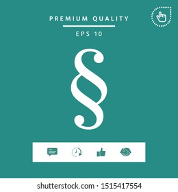 Paragraph icon symbol. Graphic elements for your design