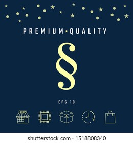 Paragraph icon symbol. Graphic elements for your design