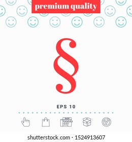 Paragraph icon symbol. Graphic elements for your design