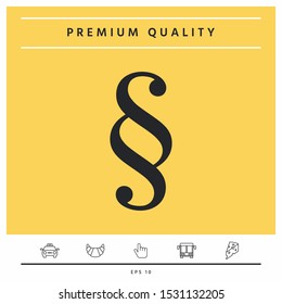 Paragraph icon symbol. Graphic elements for your design