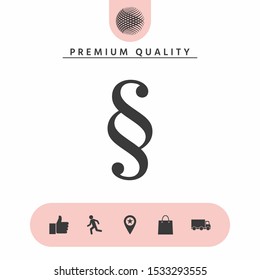 Paragraph icon symbol. Graphic elements for your design