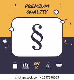 Paragraph icon symbol. Graphic elements for your design