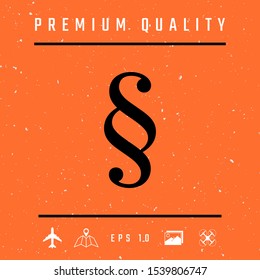 Paragraph icon symbol. Graphic elements for your design