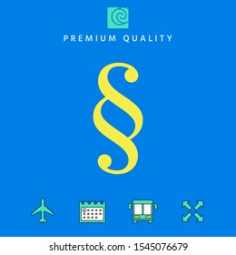 Paragraph icon symbol. Graphic elements for your design