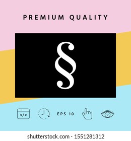Paragraph icon symbol. Graphic elements for your design