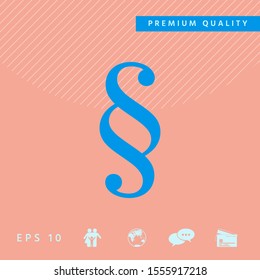 Paragraph icon symbol. Graphic elements for your design