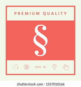 Paragraph icon symbol. Graphic elements for your design