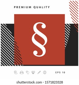 Paragraph icon symbol. Graphic elements for your design