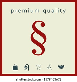 Paragraph icon symbol. Graphic elements for your design