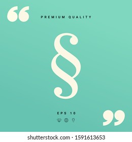 Paragraph icon symbol. Graphic elements for your design