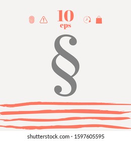 Paragraph icon symbol. Graphic elements for your design