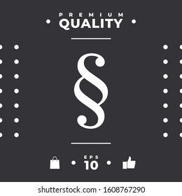 Paragraph icon symbol. Graphic elements for your design