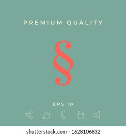 Paragraph icon symbol. Graphic elements for your design