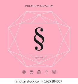 Paragraph icon symbol. Graphic elements for your design