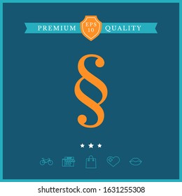 Paragraph icon symbol. Graphic elements for your design