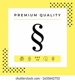 Paragraph icon symbol. Graphic elements for your design