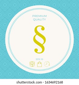 Paragraph icon symbol. Graphic elements for your design