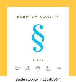 Paragraph icon symbol. Graphic elements for your design
