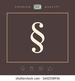 Paragraph icon symbol. Graphic elements for your design
