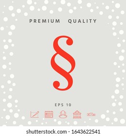 Paragraph icon symbol. Graphic elements for your design