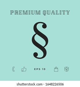Paragraph icon symbol. Graphic elements for your design