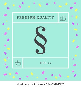 Paragraph icon symbol. Graphic elements for your design