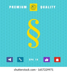 Paragraph icon symbol. Graphic elements for your design