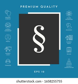 Paragraph icon symbol. Graphic elements for your design