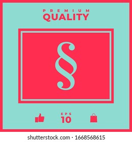 Paragraph icon symbol. Graphic elements for your design