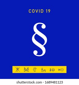 Paragraph icon symbol. Graphic elements for your design