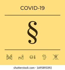 Paragraph icon symbol. Graphic elements for your design