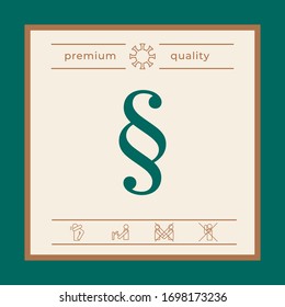 Paragraph icon symbol. Graphic elements for your design