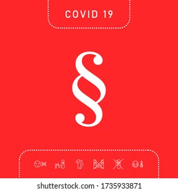 Paragraph icon symbol. Graphic elements for your design