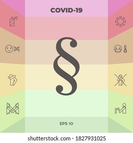 Paragraph icon symbol. Graphic elements for your design