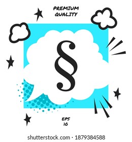 Símbolo del icono de párrafo. Elementos gráficos para su diseño