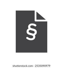 Icono de párrafo Marca de símbolo en estilo relleno